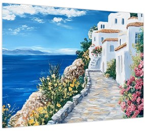 Kép - Sikátor a tenger mellett (70x50 cm)