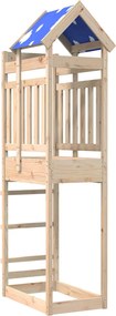 vidaXL Játék Torny Barna 52.5 x 85 x 239 cm Tömör fenyőfa