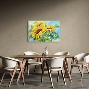 Virágzó napraforgó képe (90x60 cm)