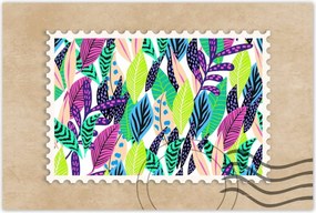 Poszterek 120x80 Színes kompozíció Levél