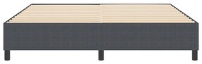Boxspring Ágy Sötétszürke Szuper King Kordbársonyos Anyag