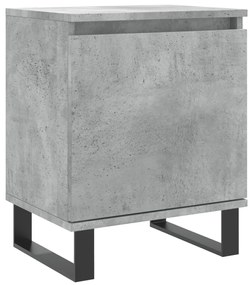 Betonszürke szerelt fa éjjeliszekrény 40x30x50 cm