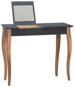 Dressing Table grafitszürke fésülködőasztal tükörrel, hosszúság 85 cm - Ragaba