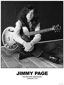 Plakát Jimmy Page - January 1970 Berkshire, (59.4 x 84.1 cm)