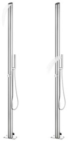 Rozsdamentes acél kerti zuhany 220 cm