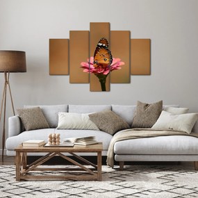 Pillangó képe a virágon (150x105 cm)