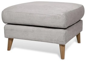 Világosszürke kordbársony lábtartó Paris – Scandic