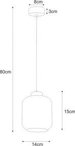 KAJA K-5510 IGA Fekete Színű Függeszték 1xE27 15W IP20