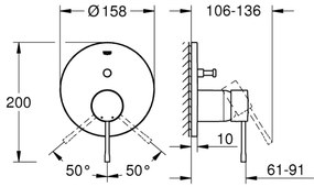 GROHE 24058AL1 - ESSENCE mosdócsaptelep, antracit