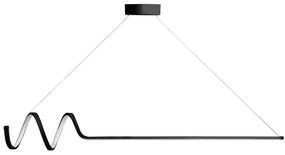 Függőlámpa, Waterwave - Fekete Body, Sárga Light