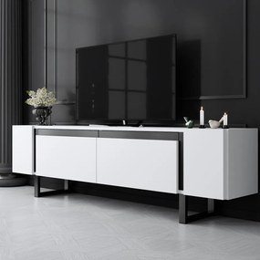 TV szekrény Yildiz - White, Black