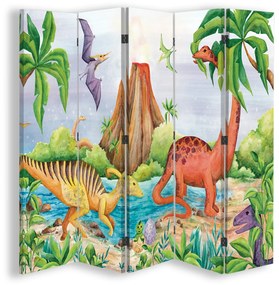 Gario Paraván Dinoszauruszok a tónál Méret: 180 x 170 cm, Kivitelezés: Forgó paraván 360°