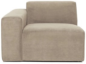 Sting bézs kordbársony kanapé modul, bal oldali - Scandic