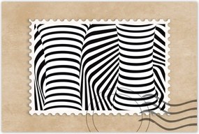 Poszterek 90x60 Absztrakt fekete-fehér