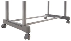 Ezüstszínű fém teleszkópos-gurulós ruhatartó állvány – Premier Housewares