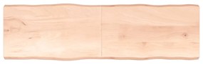 kezeletlen tömör fa asztallap 200x60x(2-6) cm