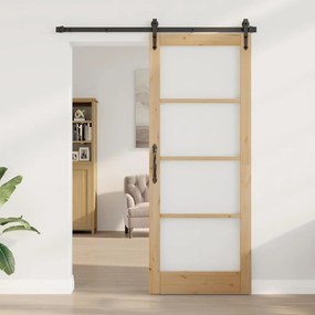 Belső Ajtó Üveggel ORKDAL Barna 83 x 211 cm