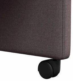 Kerekes Étkező Székek 2 pcs sötétbarna 57 x 67 x 95 cm szövet