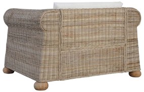 Természetes rattan fotel párnákkal