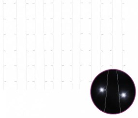 8 funkciós hideg fehér fényfüggöny 300 LED-del 3 x 3 m