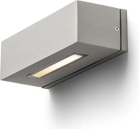 RENDL WOOP fali lámpa ezüstszürke 230V R7s 78mm 12W IP54