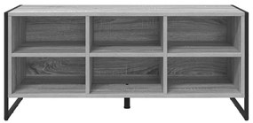 Cipőszekrény tárolóval Szürke Sonoma 60 x 35 x 44 cm Faanyag