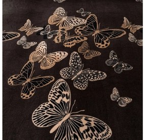 Mikroplüss ágyneműhuzat BUTTERFLYA barna Ágyneműhuzat mérete: 70 x 80 cm | 140 x 200 cm