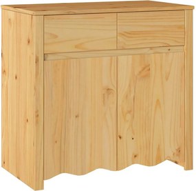 vidaXL Oldalszekrény Drammen Tölgyszínű 79 x 43 x 75.5 cm