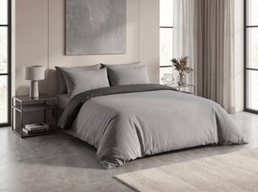 Mikroszálas ágynemű MICROVELLE szürke Ágyneműhuzat mérete: 2 db 70 x 90 cm | 200 x 220 cm