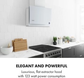 Klarstein Amelia, páraelszívó, 123 W, 60 x 47 x 23,5 cm, LED, érintő forgóvezérlő, fehér