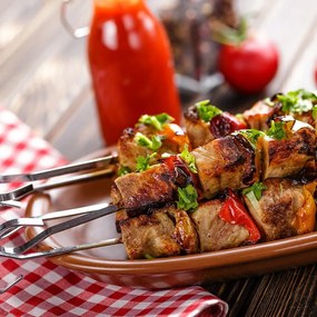 Rozsdamentes acél grillező nyárs szett 10 db-os – Orion