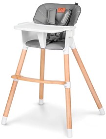 Lionelo - Gyerek etetőszék 2 az 1-ben KOEN Grey Stone
