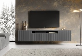 LENONA TV asztal, 200x42x41, fekete/fehér