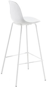 Fehér bárszék (ülésmagasság 65 cm) Brighter – Kave Home