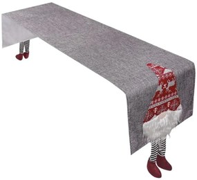 Karácsonyi asztali futó NORDIC GNOME 34x180 cm, szürke