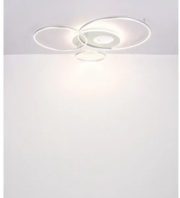 Globo 48466-70A - Dimmelhető LED mennyezeti lámpatest INVERTINA LED/70W/230V ezüst + távirányító