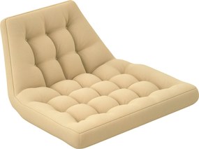 Outsunny Ülőpárna, 120x100 cm-es Székpárna Háttámlával, 8 cm Vastag Ülőpárna, Vízálló Ülőpárna Hintaszékekhez és Függő Kosarakhoz, Bézs | Aosom