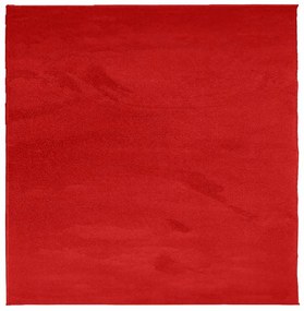 OVIEDO piros rövid szálú szőnyeg 160 x 160 cm
