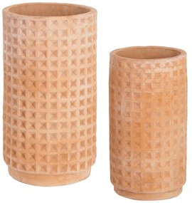 Celi 2 db terrakotta virágcserép - Kave Home