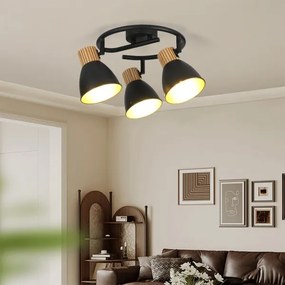 Brilagi - Spotlámpa ODENSE 3xE14/10W/230V kaucsukfa/fekete