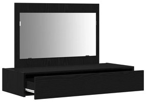 Falis öltöztető asztal Fekete tölgy, 100x40x70 cm
