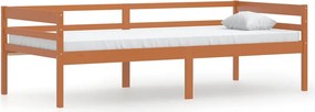 vidaXL mézbarna tömör fenyőfa ágykeret 90 x 200 cm