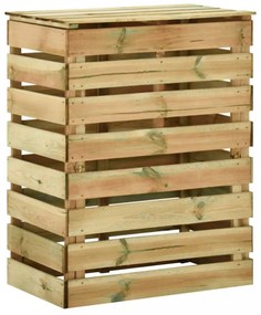 3 db lécezett impregnált fenyőfa kerti komposztáló 80x50x100 cm