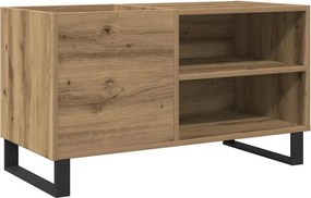vidaXL kézműves tölgy színű szerelt fa hanglemezszekrény 84,5x38x48 cm