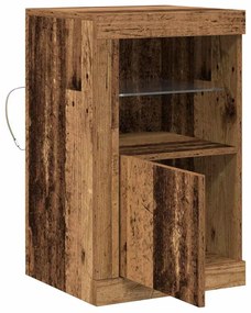 Oldalsó szekrény 2 pcs Régi fa 41 x 37 x 67 cm Faanyag