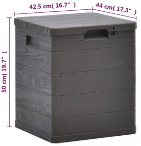 barna kerti tárolóláda 90 L