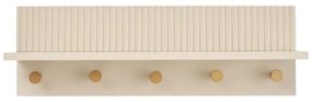 Bézs fali fogas polccal 50 cm Rocca – House Nordic