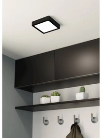 Fekete LED mennyezeti lámpa 16x16 cm FUEVA 5 – EGLO