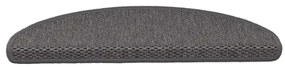 15 db szizál hatású ezüstszínű öntapadó lépcsőszőnyeg 65x21x4cm