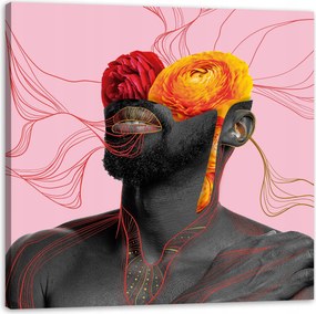 Vászonkép Festett Nő Természet 80X80 cm